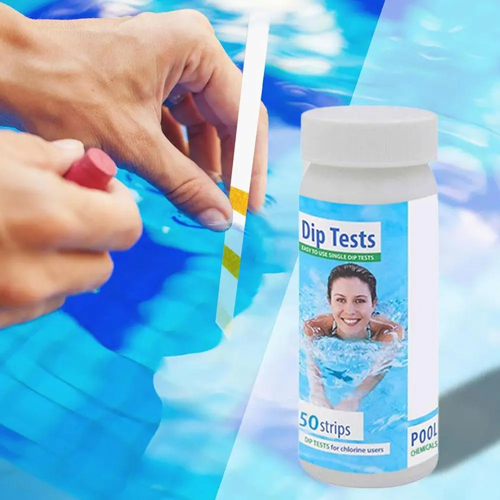 

3-In-1 Swimming Pool PH Test Multipurpose Swimming Measure Spa Quality Strips Pool And Water Paper Test Z6H9