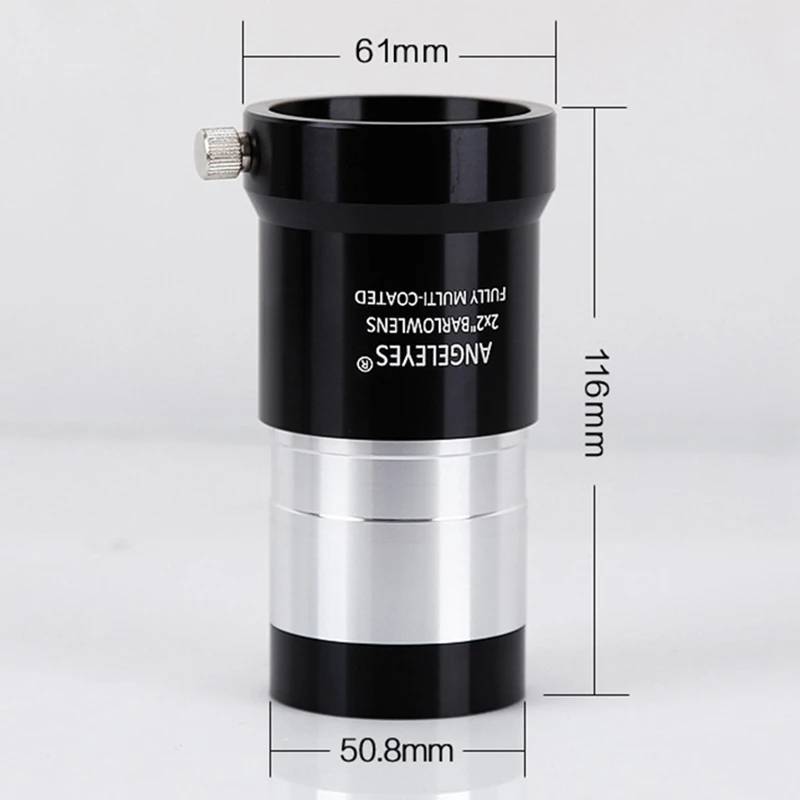 Angeleyes 2 Inch 2X Barlow Eyepice By nification Eyepiece Professional Telescope Parts Astronomical Ayepiece | Инструменты