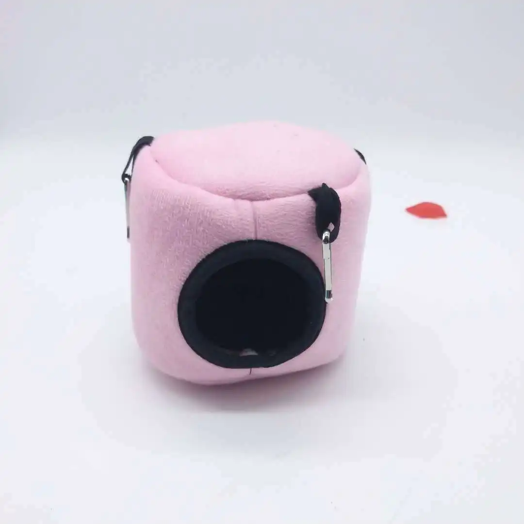Plain Pink Домашний хомяк, гамак, клетка, зимний теплый дом, плюшевая мягкая подвесная кровать для хомяка, белки, маленькой мышки, мини-животное, живое гнездо - Цвет: Plain Pink