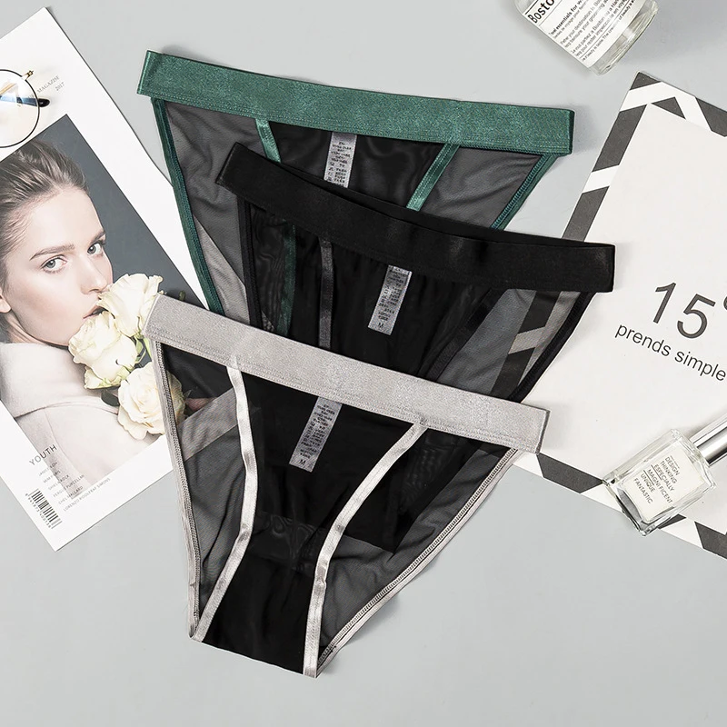 Женские кружевные трусики прозрачный сексуальное бикини нижнее белье M XL шорты