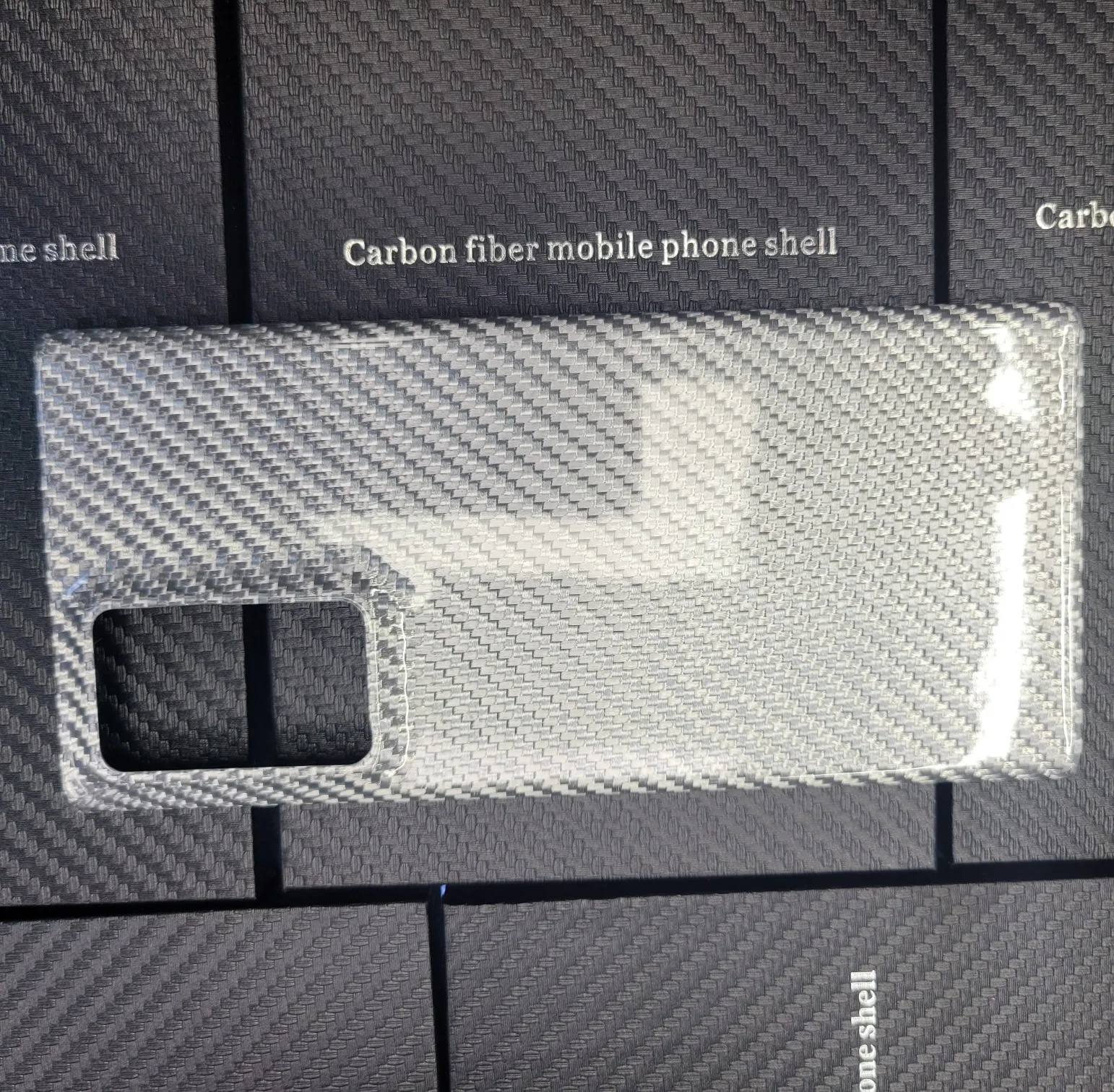 Ultra thin Glossy Sliver 100% Real Carbon Fiber Cover For Samsung Galaxy Note20 Ultra Carbon Fiber Case