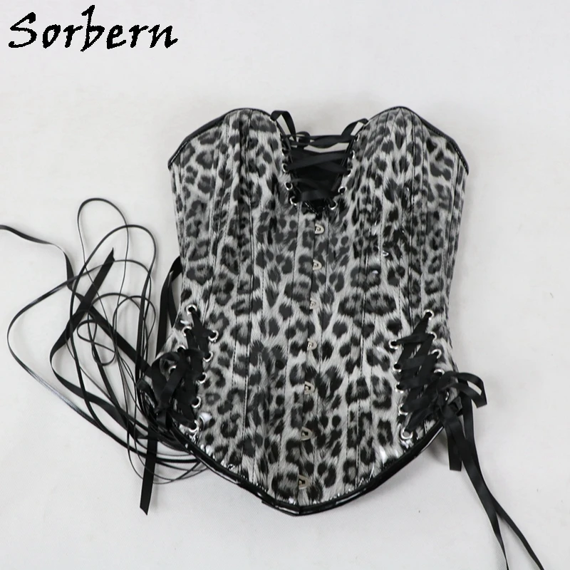 Sorbern Custom Color Corset Women Fetish U-Shaped Cup Support Breast Steel Corset With Corset Lace Up Back Hourglass