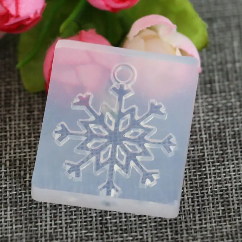 Силиконовая форма Снежинка DIY ремесла Подвеска для ювелирных изделий эпоксидной смолы