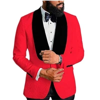 mens shawl lapel white floral blazer one button regular fit prom party 2 pieces jacket dinner coatblazerpants