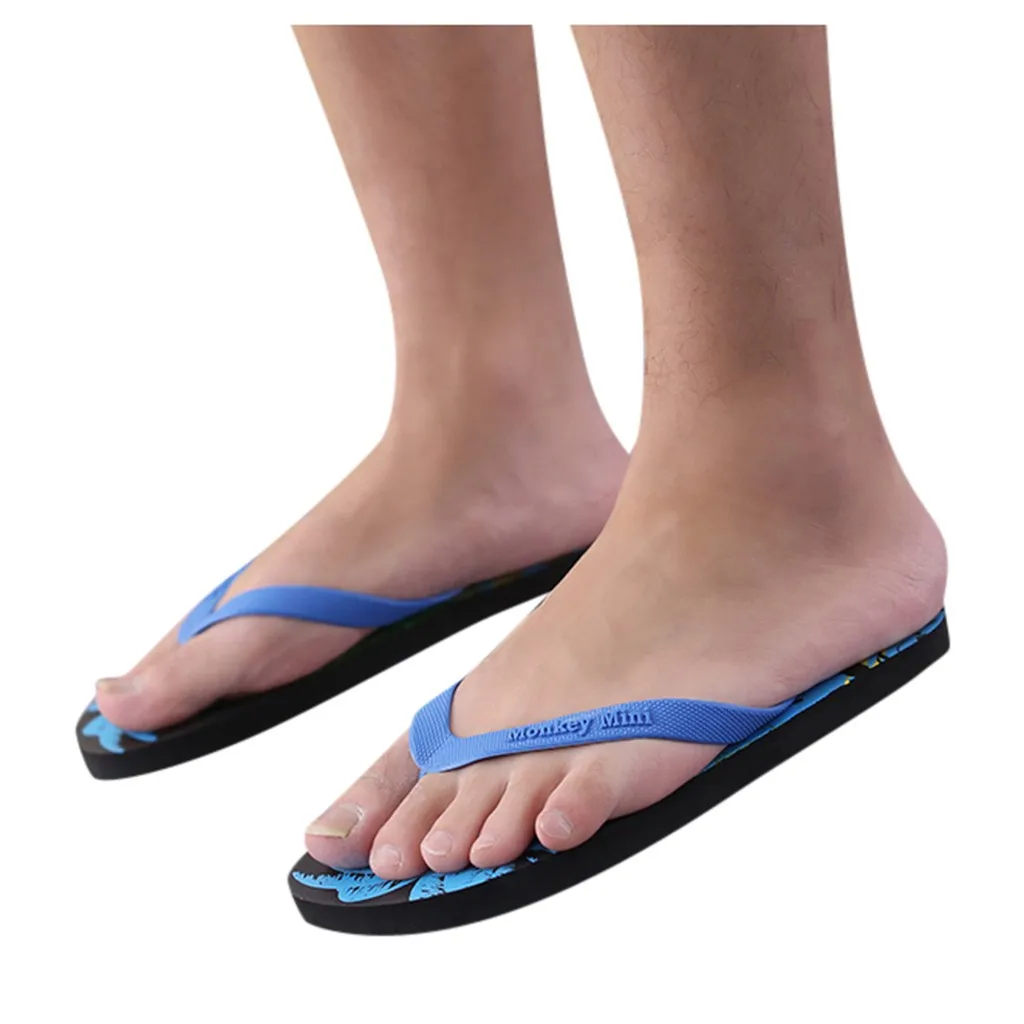 JAYCOSIN/удобные мужские шлепанцы Большие размеры Летние пляжные вьетнамки