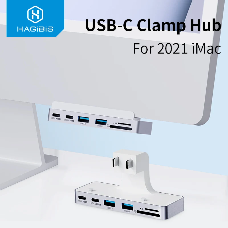 Hagibis USB C Clamp Hub Type-c	