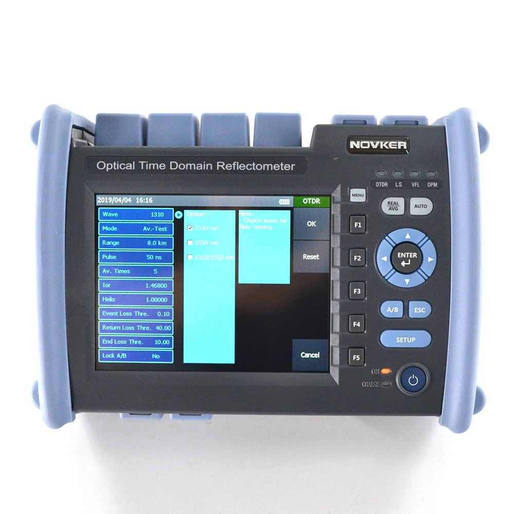 NK6000 SM OTDR 1310 1550nm 35/33 дБ многофункциональный интегрированный VFL 5MW сенсорный экран