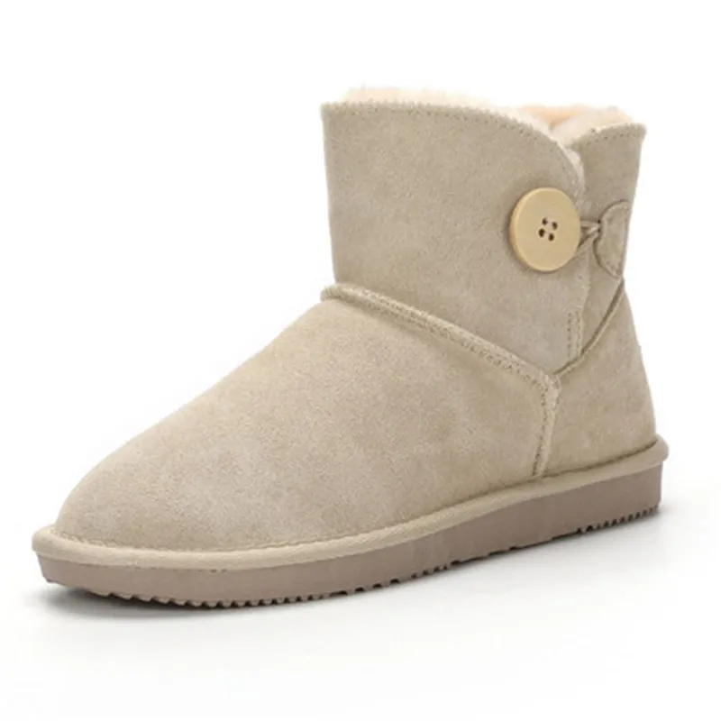 Женские сапоги 2020 женские зимние из натуральной кожи Повседневная зимняя обувь с