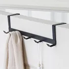 5 крючков на дверь, органайзер для дома и ванной комнаты, вешалка для одежды, пальто, шляпы, полотенец, вешалка с хорошей нагрузкой, кованый железный материал #60