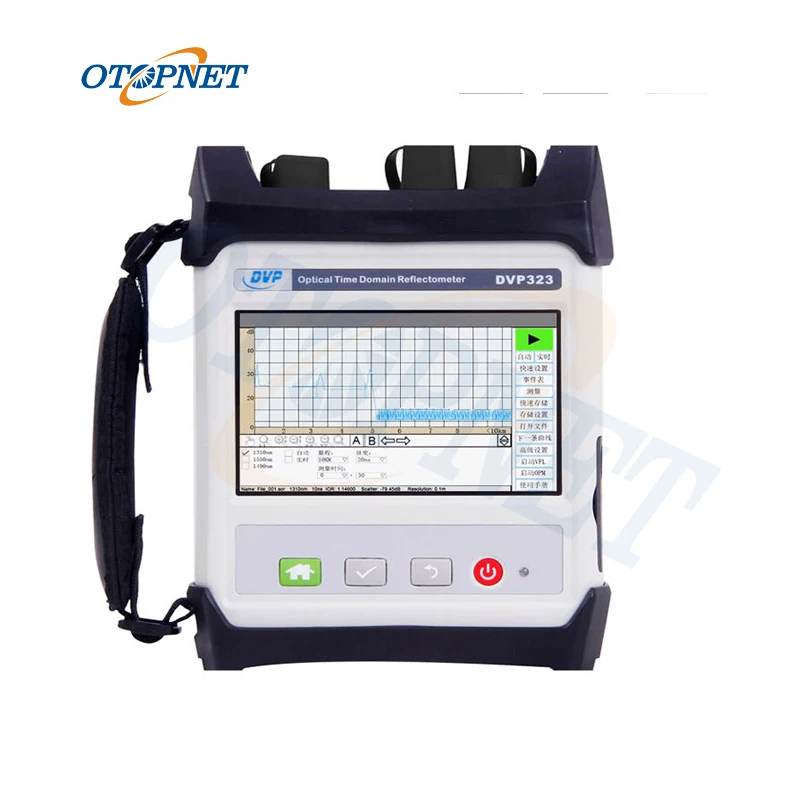 

SM OTDR DVP-323 FTTH DVP-323 OTDR Fibre Optique Handheld OTDR Fiber Tester 30/28dB built with VFL