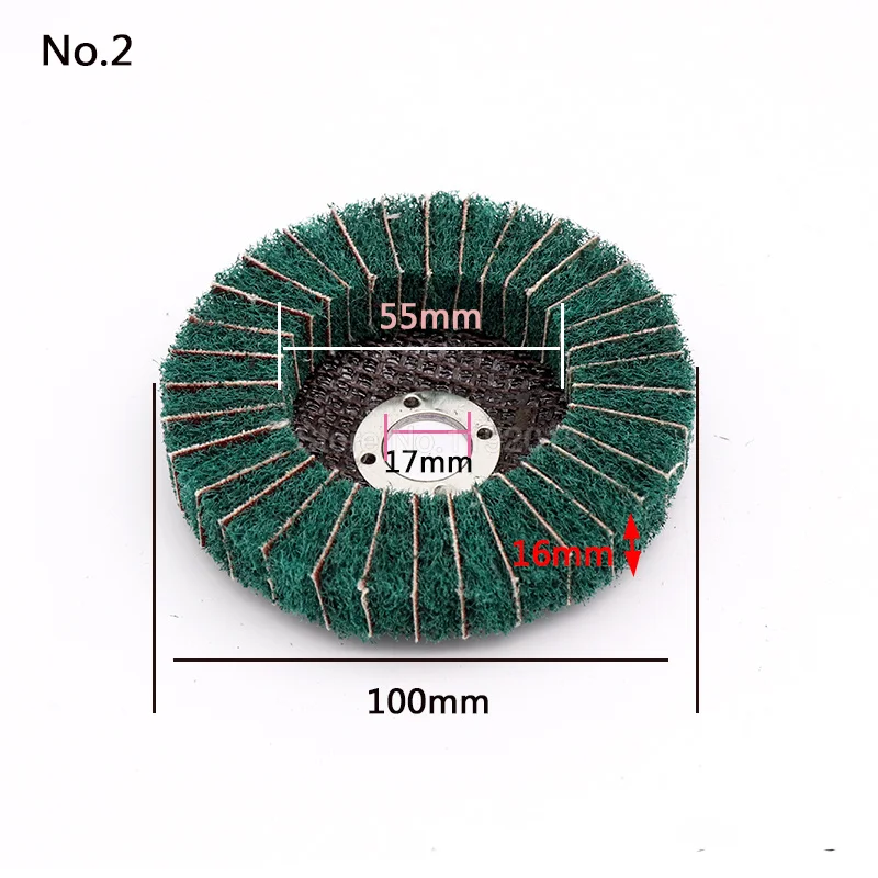 1 шт. 100 мм Non плетеная с клапаном шлифовальный диск нейлоновое полировочное
