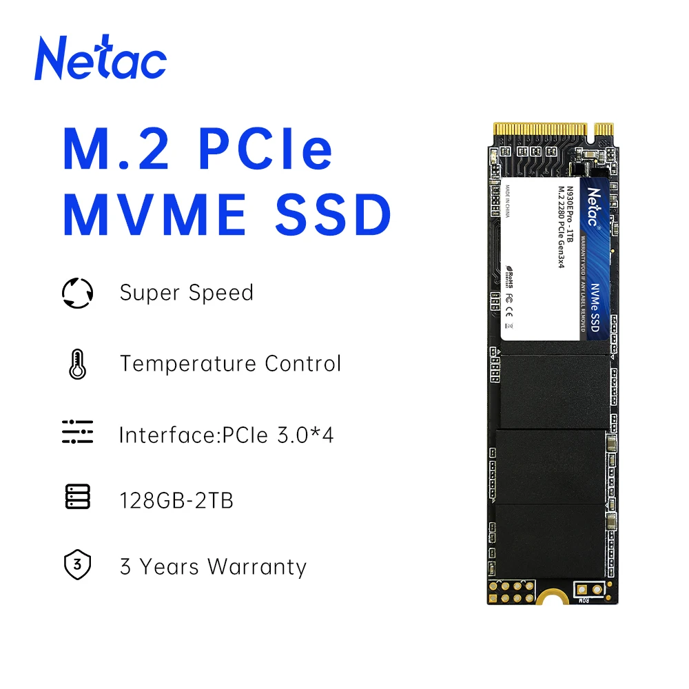 Netac M.2 SSD PCIe NVME 256 ГБ 512 Гб Твердотельный накопитель M2 128 внутренний жесткий диск HDD