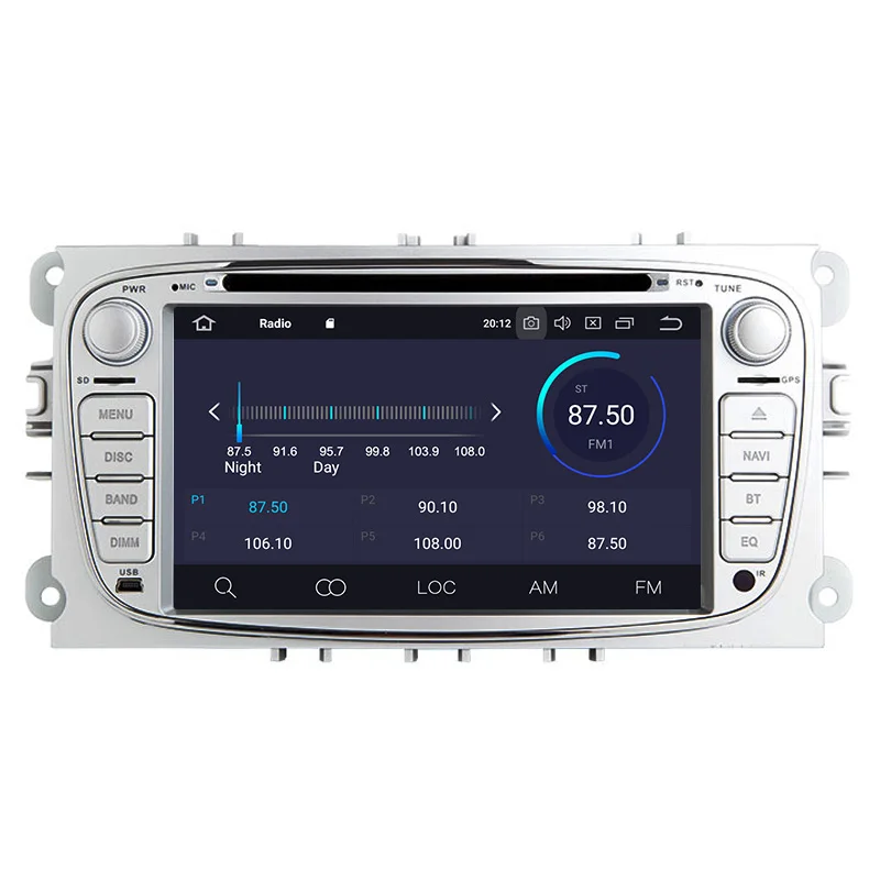 Автомобильный мультимедийный плеер Android 9. 0 4G + 12GB GPS Авторадио для FORD