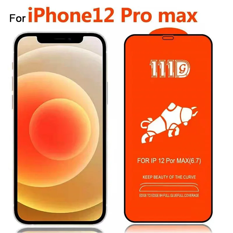 100 шт. для IPHONE 13/12 Pro/12 Mini/11 Pro Max 111D полное покрытие закаленное стекло SE2/678 Plus защита