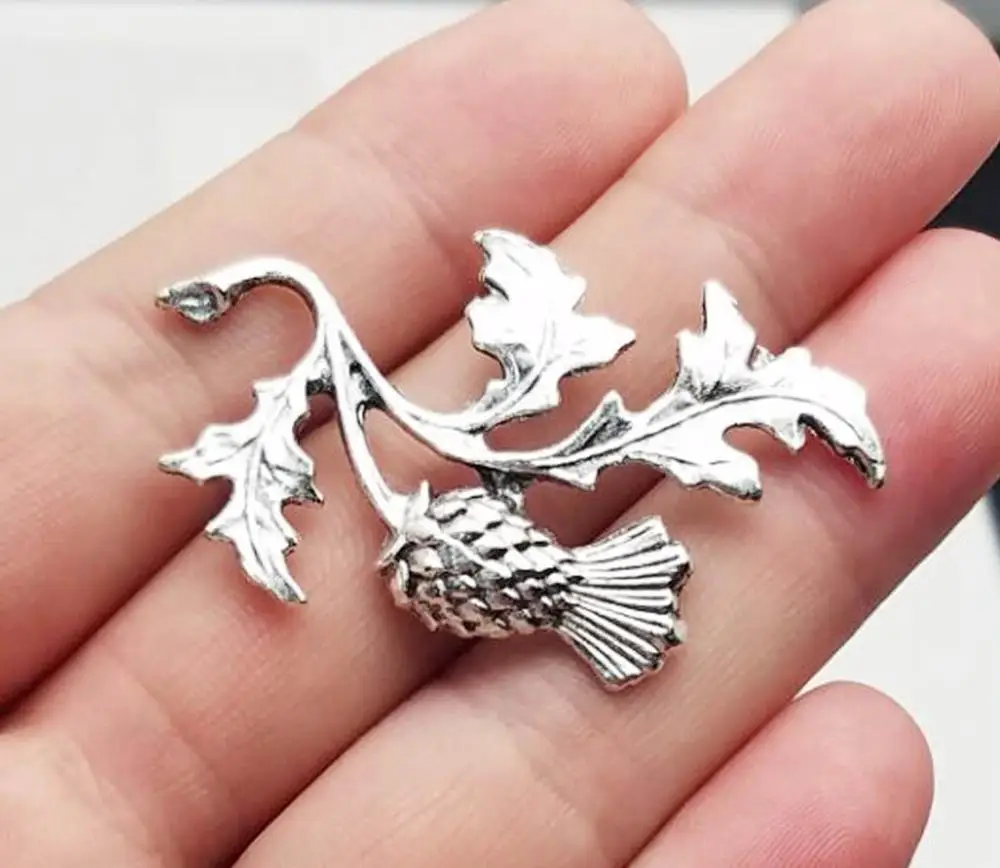10 шт./лот 47x32x2 мм посеребренные подвески в античном стиле принадлежности для