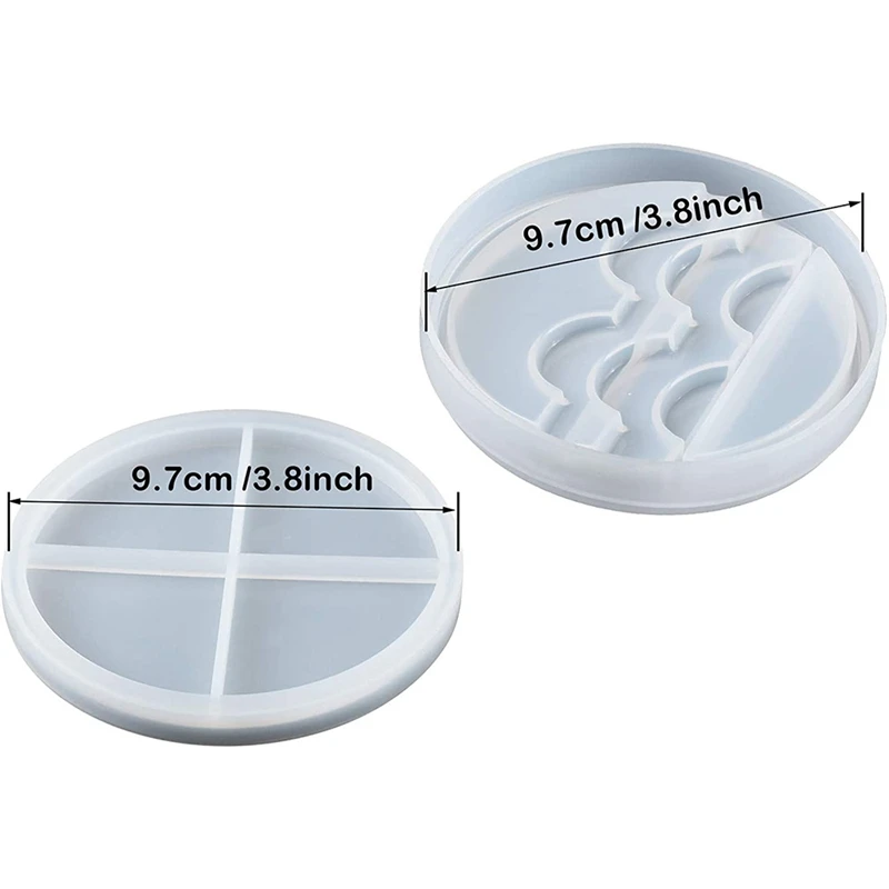 2 Sets Eyelashes Display Tray Resin Molds Cosmetic Care Container Mold Silicone | Дом и сад