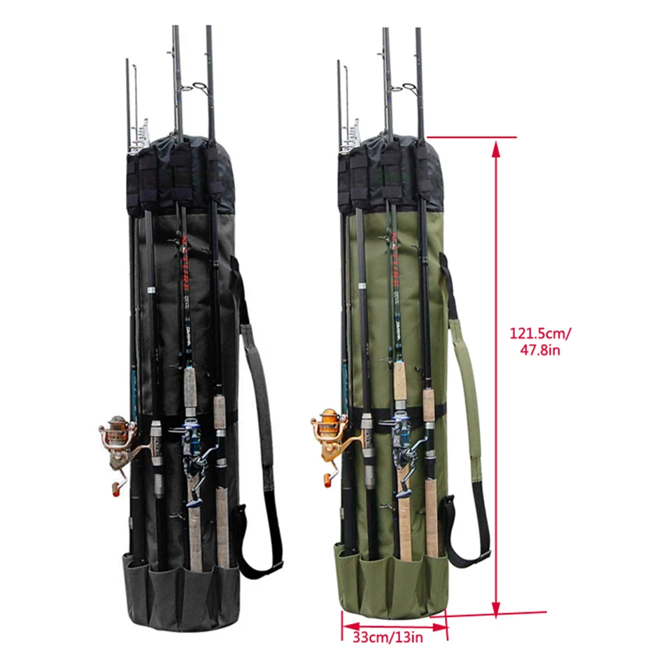 Складная сумка для рыбалки чехол с несколькими карманами удочки