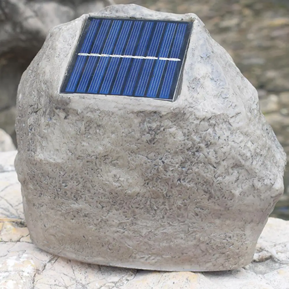 Солнечный искусственный камень светодиодный светильник с регулируемой яркостью