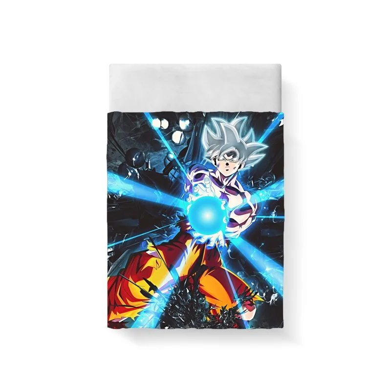 Dragon Ball постельное белье из хлопка домашний текстиль постельное белье высокого качества 3D комплект постельного белья королевского размера детское постельное белье Комплект пододеяльника 2 человека