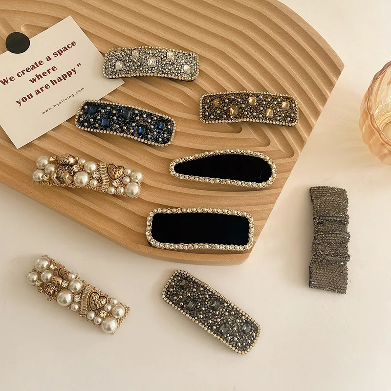 Новинка Женские Элегантные Роскошные блестящие жемчужные Заколки стразы