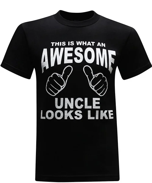 

men casual shirt fashion shirt Printed T-shirt This is What an Awesome Uncle Looks Like Funny T-Shirt