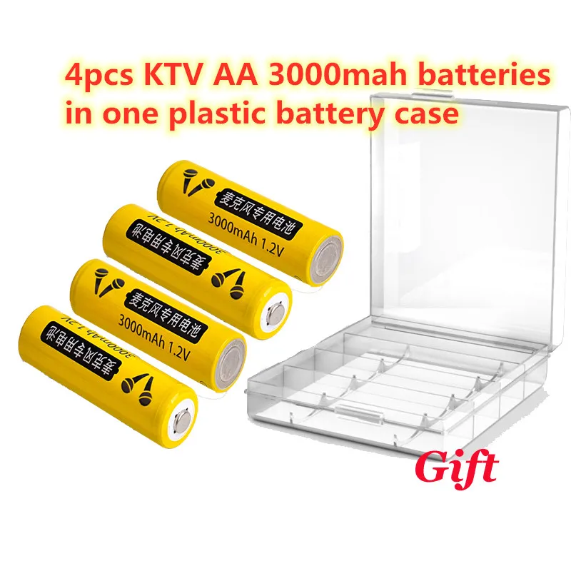Leise много AA 3000mah перезаряжаемая батарея для KTV микрофона RC игрушечная мышь 1,2 v nimh 2A чехол с батареей Прямая поставка