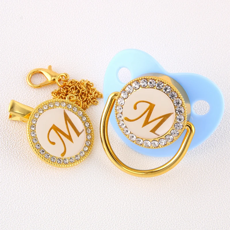 Роскошная синяя Детская Соска-пустышка 0-12 месяцев с зажимом 26 младенцев без