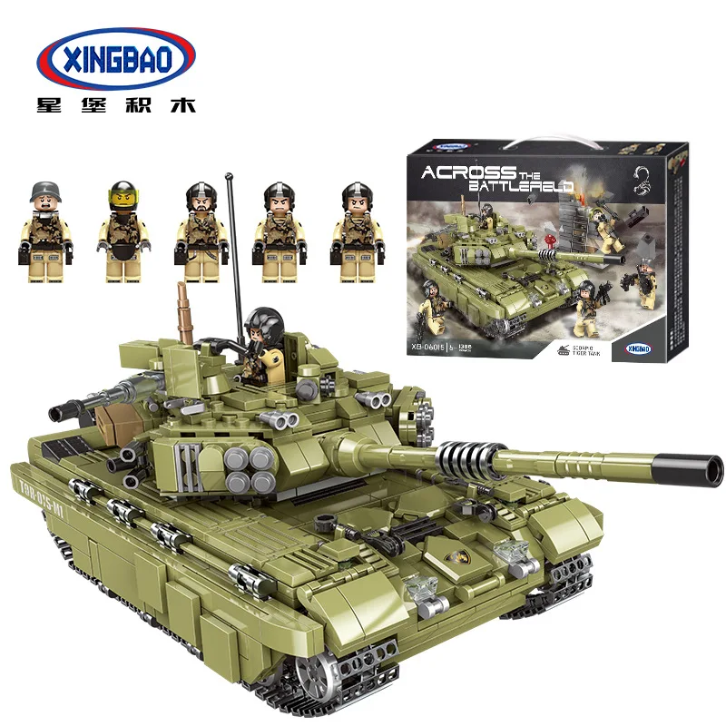 06015 No Box XINGBAO строительные блоки XB-06015 и XB-06021 скорпион танк тигр Военная серия легое 99 Танк Детские игрушки Кирпичи - Цвет: 06015 No Box