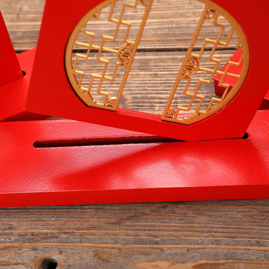 

Chinese New Year Wooden Hollow Laser Cut Screen Spring Festival Decoration Ornament - Spring Festival Banner Moon Cave Gate