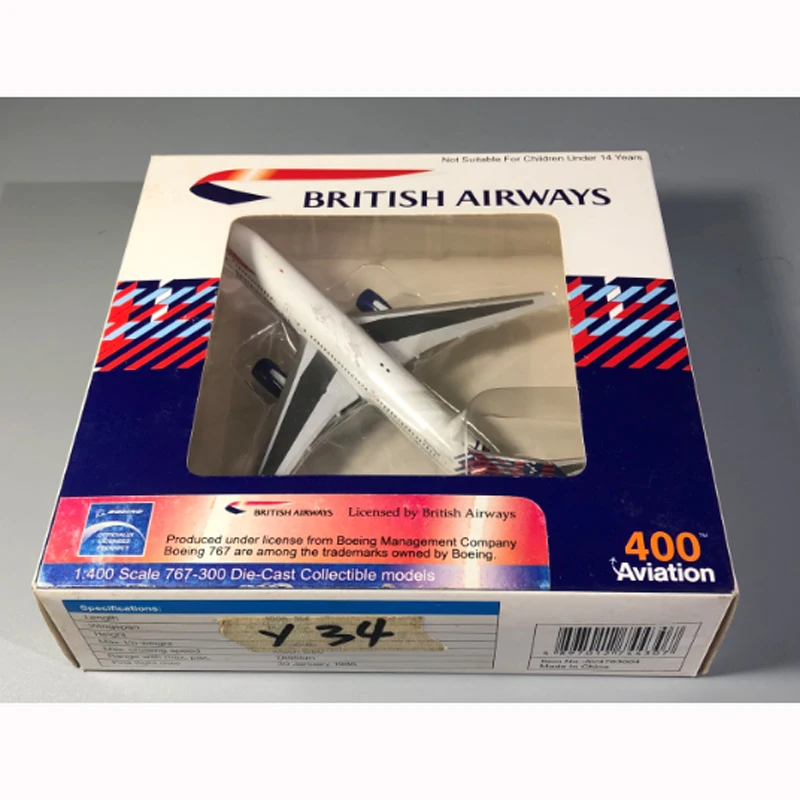 Модель самолета из сплава 1:400 Боинг 767 300g bnwt Коллекция игрушек статический