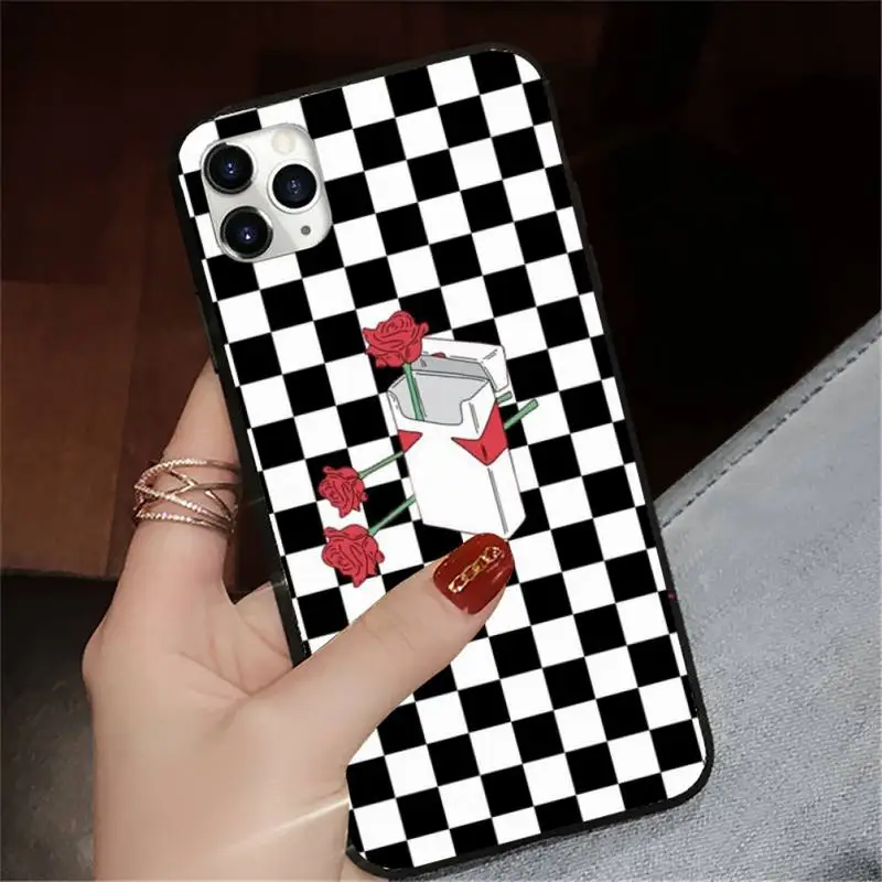 

Checkerboard Plaid Checkered pattern Phone Case for iPhone 11 12 pro XS MAX 8 7 6 6S Plus X 5S SE 2020 XR mini