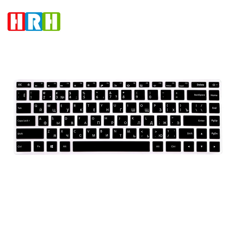 HRH che vende cover per tastiera nera russa ultrasottile di alta qualità protezione per la pelle della tastiera per XiaoMi PRO 15.6 15.6 Pro GTX