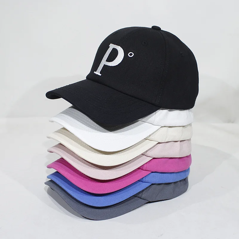 Шапка унисекс для пар Модная хлопковая бейсбольная шапка с вышивкой и буквами