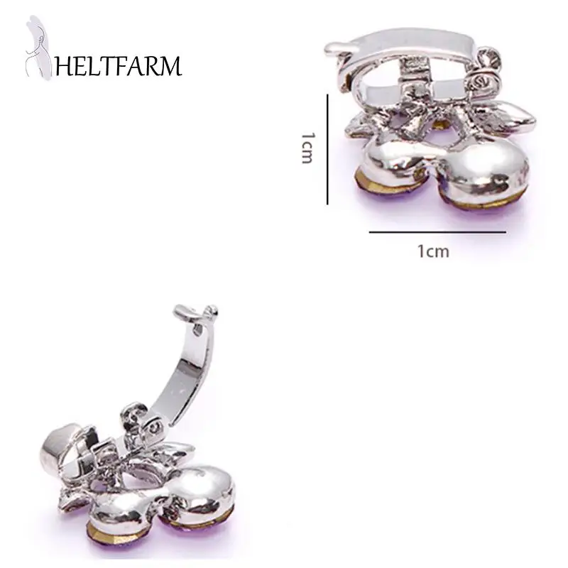 Заколки-крабы для волос с кристаллами 10 шт. |