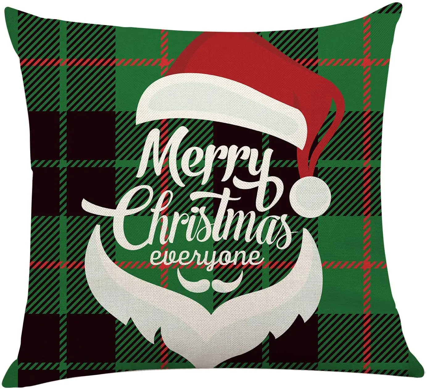 

Pillow Cover Case Green Black Buffalo Plaids Throw Pillow for Christmas Decor Farmhouse Christmas Decorations Cushion Case