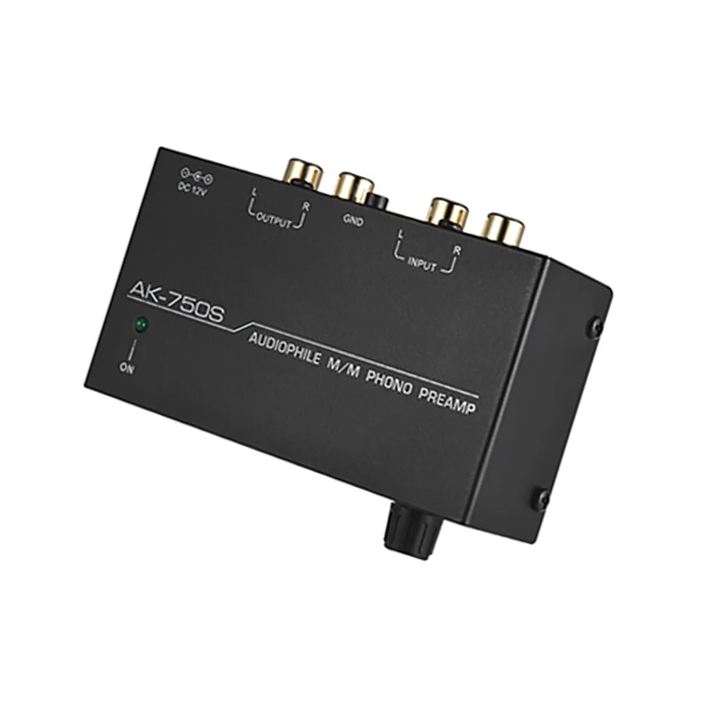 Ak-750S Audiophile M/M фонокорректор с уровнем Управление предусилитель усилитель RCA Вход