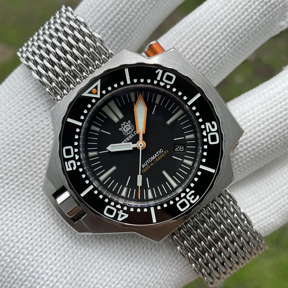 

Steeldive New Upgrade 1969 Ploprof 1200m Diver Watch Bilteral Automatic Self-Wind NH35 Sapphire BGW9 Luminous Waterproof Watches