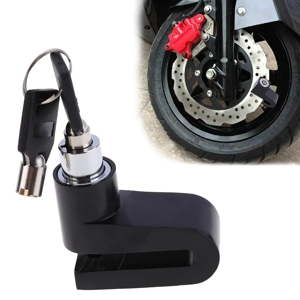 Велосипедный замок из алюминиевого сплава водонепроницаемый на тормозной диск