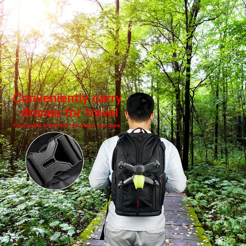 

Shockproof Backpack Bag for D-JI FPV Racing Drone, Battery & Accessories