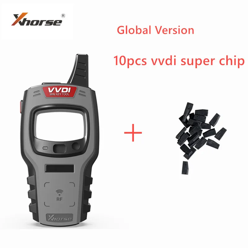 Xhorse Global Version VVDI Mini Key Tool vvdi Remote Key Programmer +10 VVDI super chip With Free 96bit 48-Clone Function