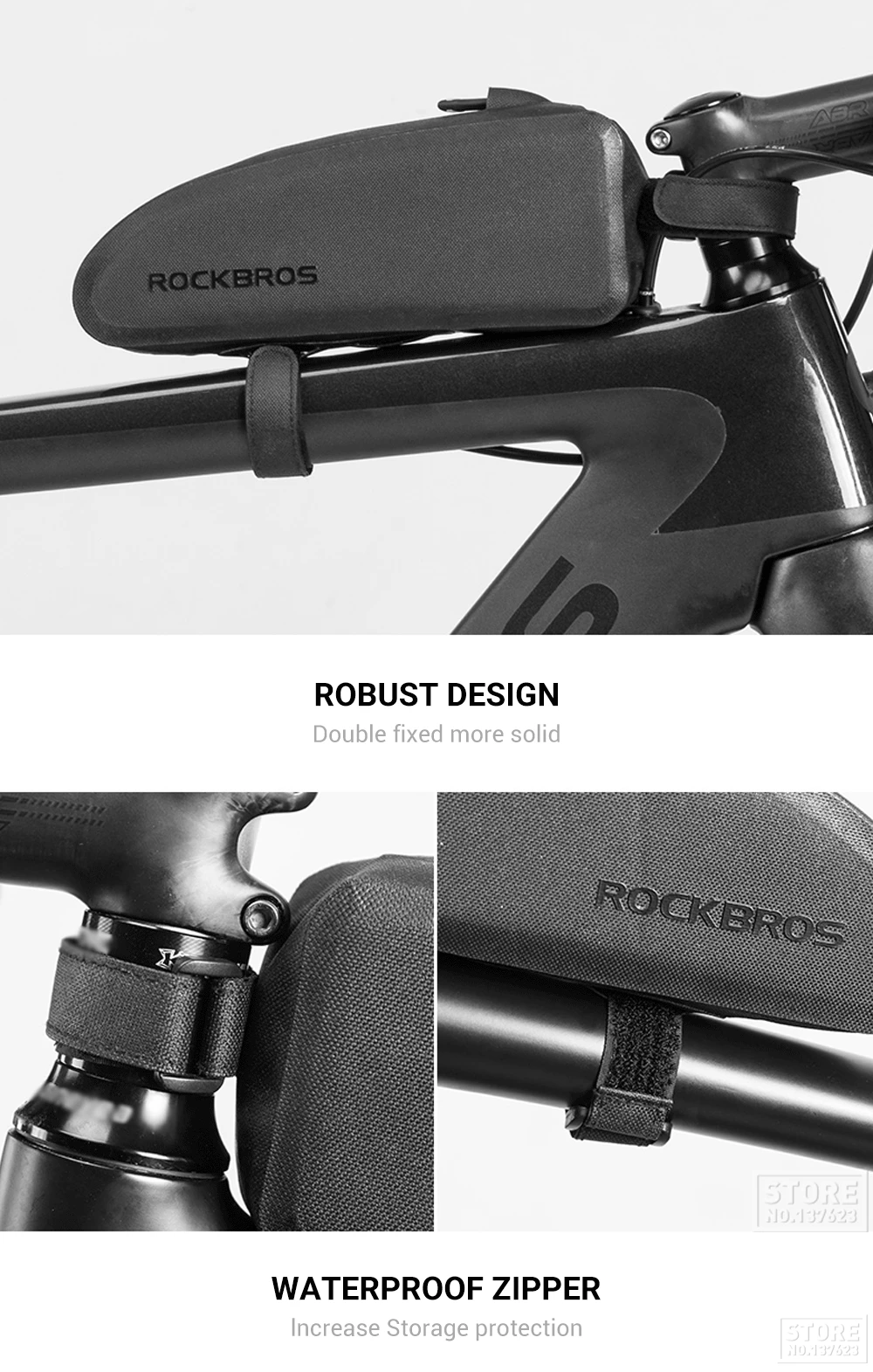 Велосипедные Сумки ROCKBROS, водонепроницаемые, для велоспорта, верхняя часть, передняя Труба, рама, сумка, большая емкость, MTB, дорожный велосипед, Паньер, Аксессуары для велосипеда