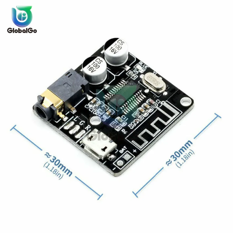 

VHM-314 Bluetooth Audio Receiver board Bluetooth 5.0 mp3 lossless decoder board Wireless Stereo Music Module
