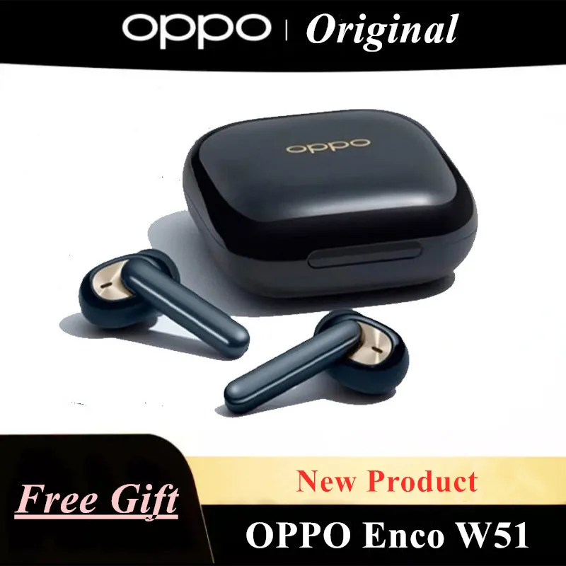 

OPPO Enco W51 TWS Earphone Bluetooth 5.0 ANC Noise Cancellation Wireless Earphones For Reno 4 SE Pro 3 Find X2 Pro ACE 2