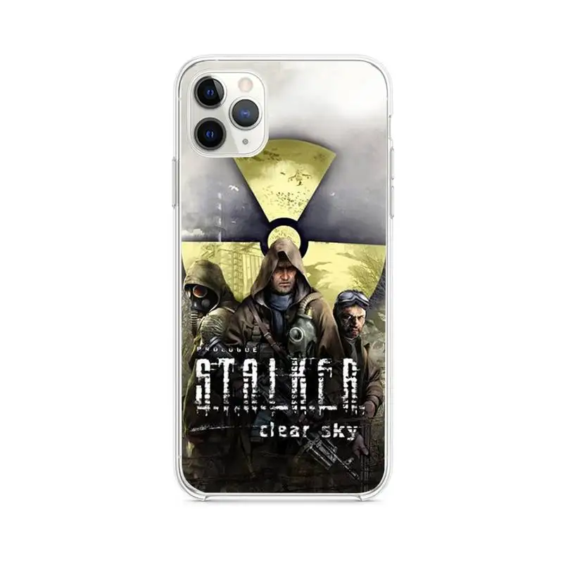 stalker clear sky phone case clear for iphone 12 11 pro max mini xs 8 7 6 6s plus x 5s se 2020 xr cover free global shipping