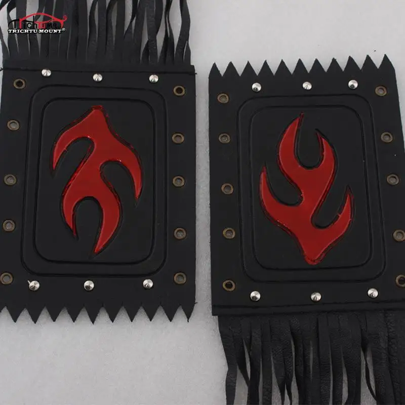 В байкерском стиле с бахромой кисточками ручки рычага кожаный чехол для Harley