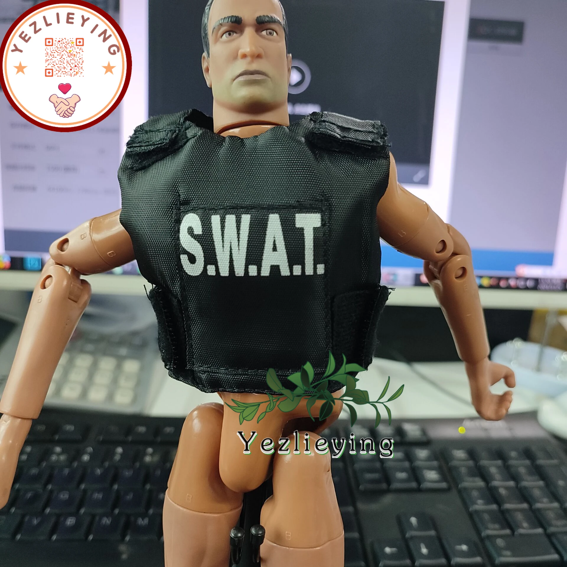 

Масштаб 1/6, аксессуары для экшн-фигурок, черная нагрудная подвесная броня, пуленепробиваемый жилет, тактический жилет, пальто, подходит для ...