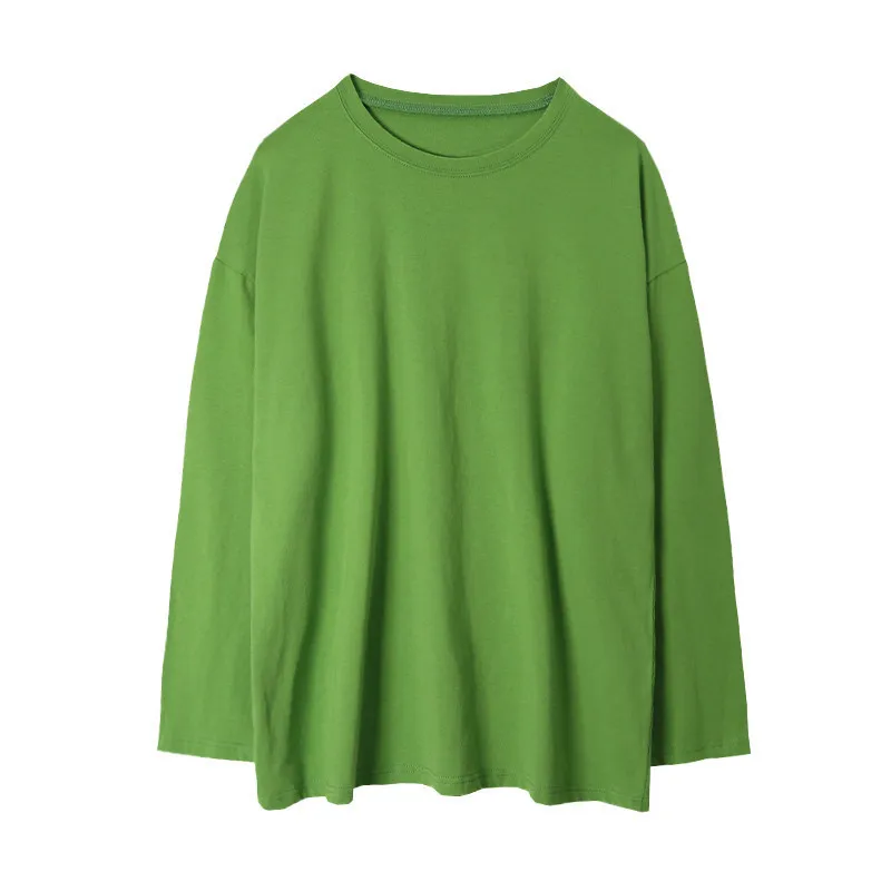 

Long Sleeve T-Shirts Plus Size Loose Style Fashion Women Tops and Tees DZA115