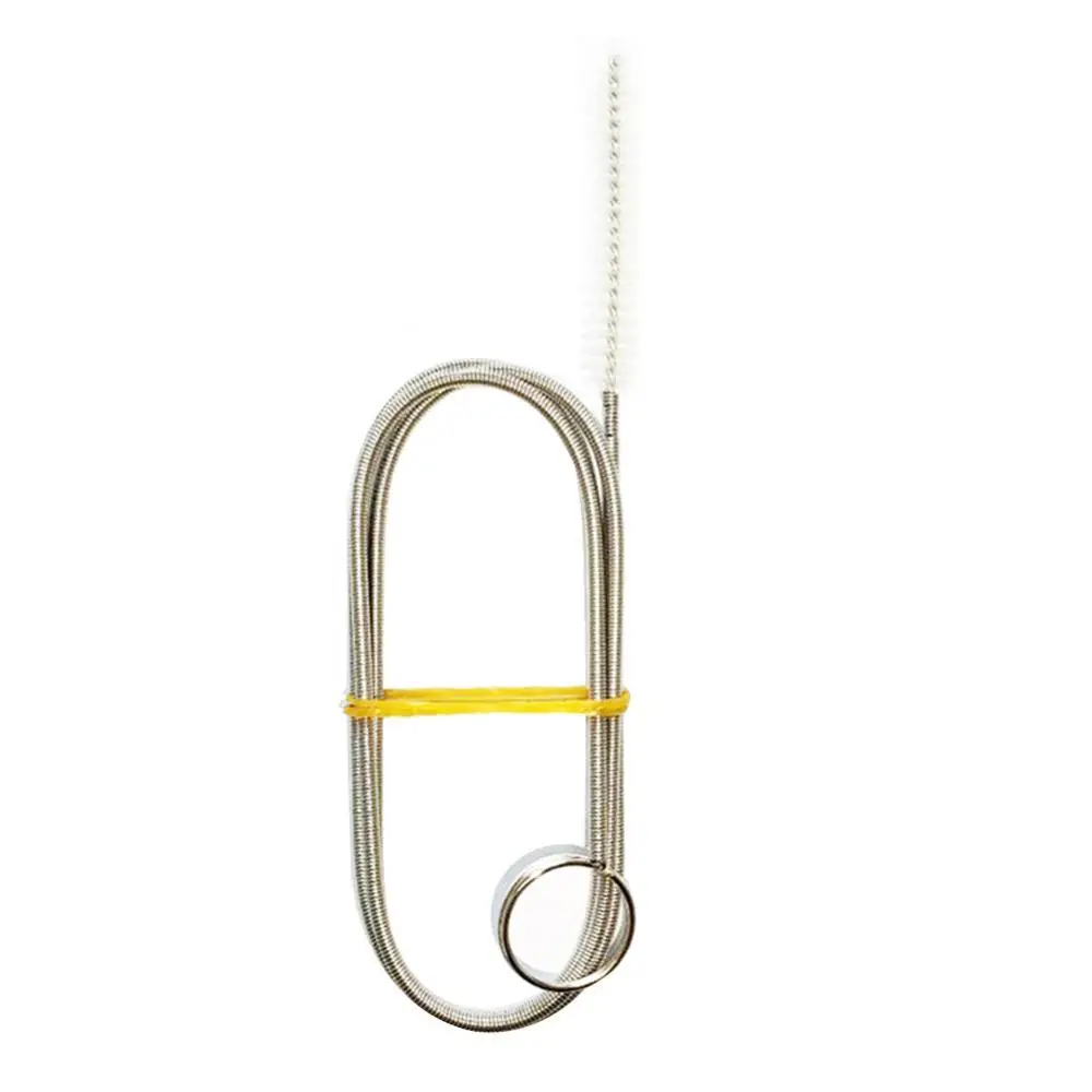 

100cm Long Flexible Refrigerator Scrub Brush Water Tube Dredging Cleaning Tool 201 Stainless Steel kitchen Cleaning Tools Brush