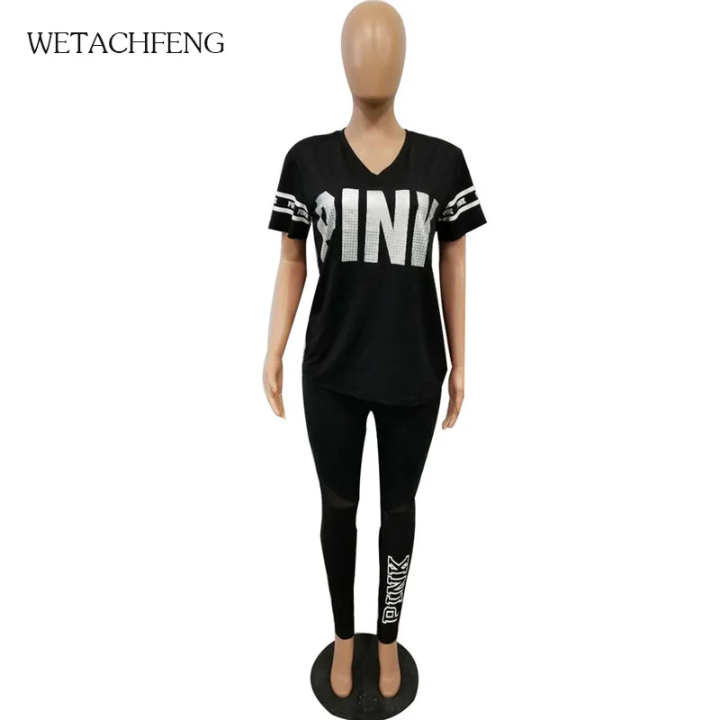 Блестками костюм для женщин топ Футболки мальчиков и девочек длинные штаны