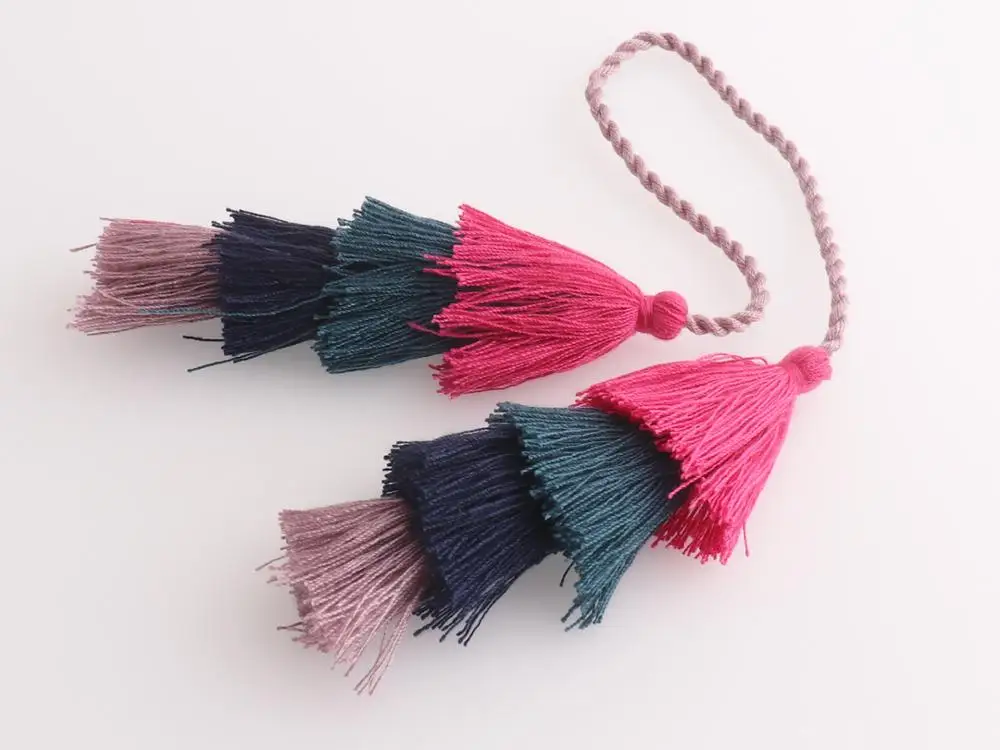 

Double Tassel Stacked Tassels Chair Tie Tassel Jewelry Making Silk Tassel Purse Charm Tiered Tassels